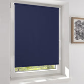 Sekey blackout roller blind, double-sided, same color, no drilling required, dark blue